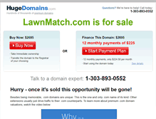 Tablet Screenshot of lawnmatch.com
